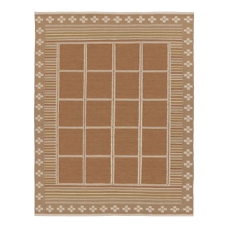Contemporary Scandinavian Style Geometric Wool Rug, by Rug & Kilim, India For Sale