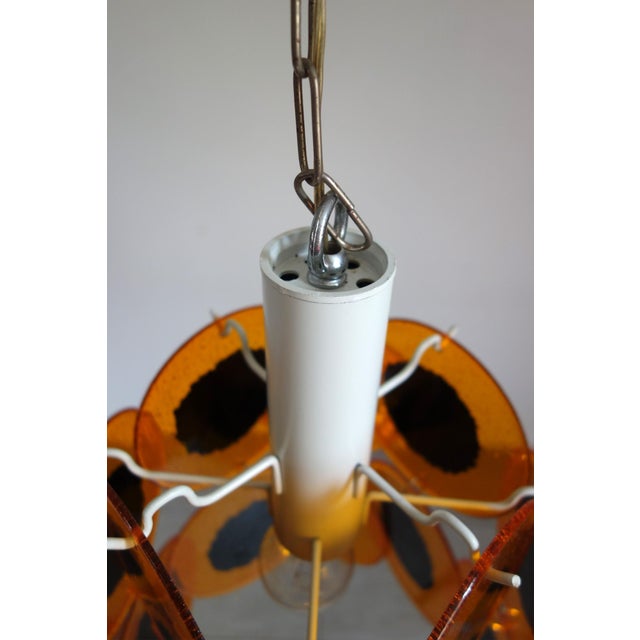 1970s Vintage Space Age Chandelier in the style of Gino Vistosi, 1970s For Sale - Image 5 of 10
