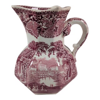 Vintage Mason's Vista Hydra Ironstone Jug Pitcher For Sale