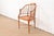 English Baker Furniture Faux Bamboo and Cane Regency Armchair, 1960s For Sale - Image 3 of 13
