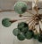 Murano Sputnik Spherical Green Glass and Brass Chandelier, 1990 For Sale - Image 6 of 11