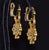 Gold Authentic Vintage Piero Milano 5.40Cts Natural Spessartite Garnet Green Tourmaline Diamond Solid 18k Gold Earrings, Pair For Sale - Image 8 of 16