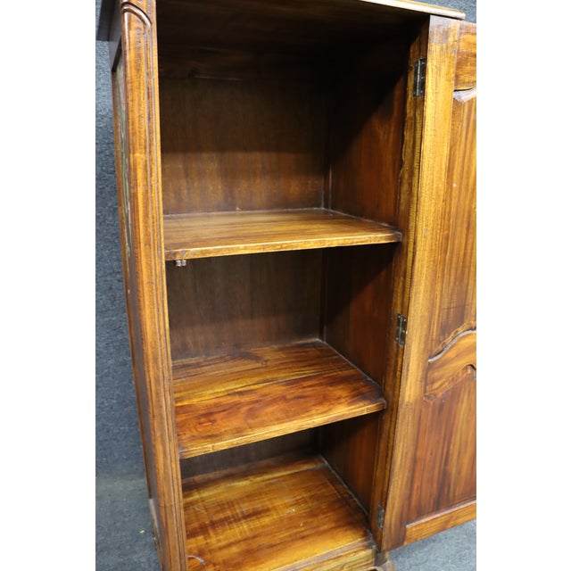 French Country Painted Cherry Chimney Cupboard For Sale - Image 12 of 13