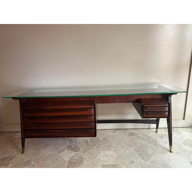 Console Desk attributed to Vittorio Dassi, Italy, 1950s For Sale - Image 11 of 17