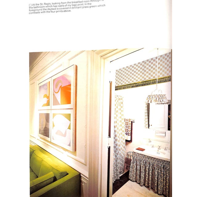 White "David Hicks on Decoration- With Fabrics" Book 1971 Hicks, David For Sale - Image 8 of 12