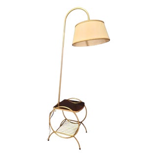 Floor Lamp with Reading Light, 1950s For Sale