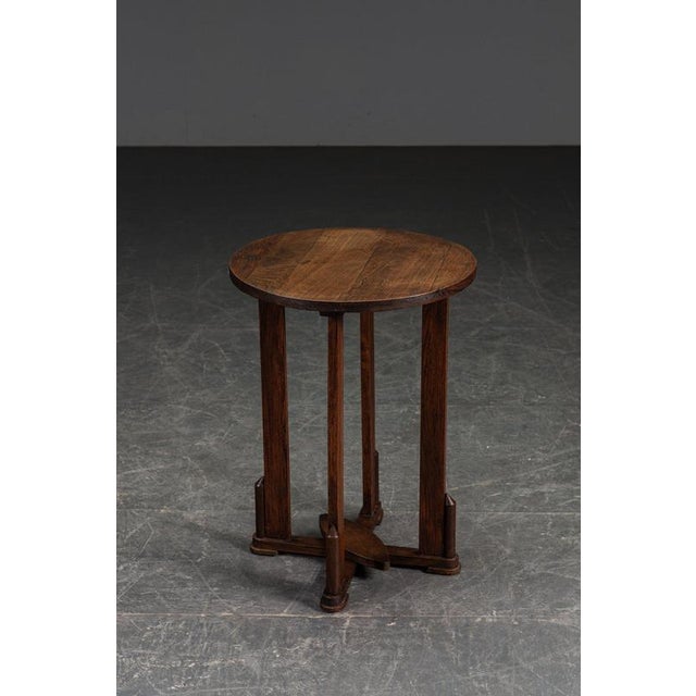Amsterdam School Side Table, 1930s For Sale - Image 11 of 12