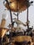 Naturalistic Chandelier in Painted Sheet Metal and Saxon Porcelain, 1950s For Sale - Image 6 of 8