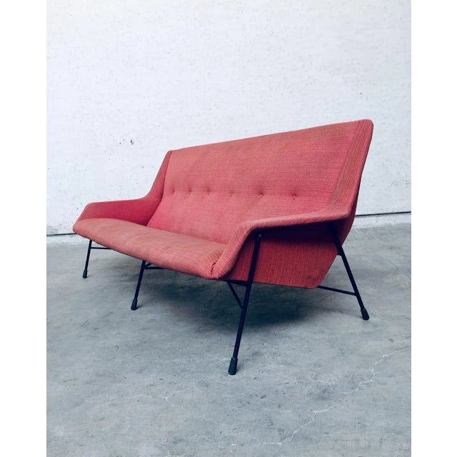 S12 Model 3-Seat Sofa by Alfred Hendrickx for Belform, Belgium, 1958 For Sale - Image 9 of 18