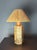 Mid-Century Boho Cork Table Lamp with Raffia Shade in the style of Ingo Maurer, 1970s For Sale - Image 17 of 18
