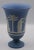 Ceramic 1960s Wedgwood Blue Jasperware Cameo Cherubs Neoclassical Pedestal Vase For Sale - Image 7 of 10