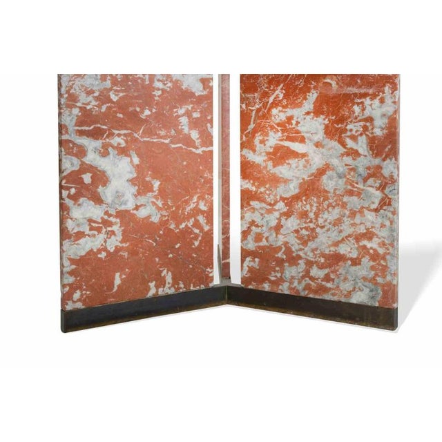 1970s Vintage Italian Marble Coffee Tables with Glass Top, 1970s, Set of 2 For Sale - Image 5 of 8