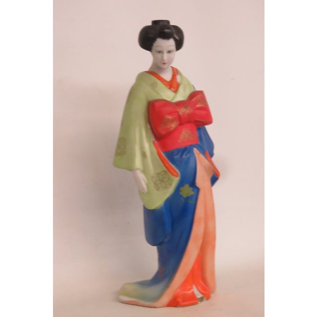 House of Koshu Porcelain Geisha Figurine Empty Sake Decanter Made in Japan 5049b For Sale - Image 16 of 17