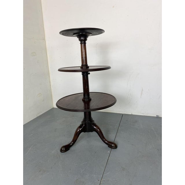 Antique Three-Tier Plant Stand For Sale - Image 11 of 12