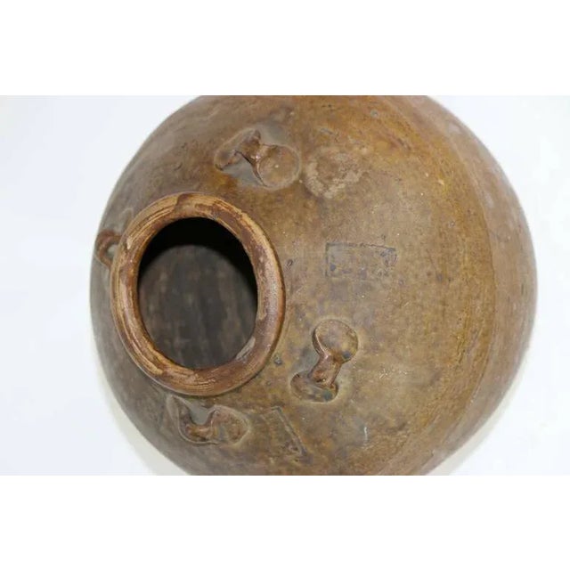 Tribal Antique Archaistic Thai Earthenware Storage Vessel For Sale - Image 3 of 8