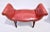 Wood Antique Chippendale Window Benches, Mahogany & Leather, England, 1940s For Sale - Image 7 of 13