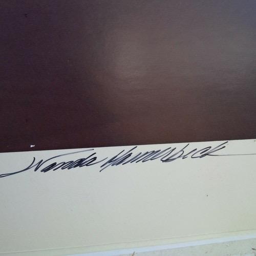 1982 Wanda Hammerbeck Lakes & Cliffs Vintage Photograph Ink Signed Wear For Sale - Image 4 of 4