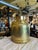 Unusual jug or milk jug in brass, beautifully polished with a handle attachment. Perfect as a floor vase. Patination only...