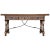 Brown Early 20th Century Spanish Fold Out Console Table with Iron Stretcher & 3 Drawers, 1900s For Sale - Image 8 of 8
