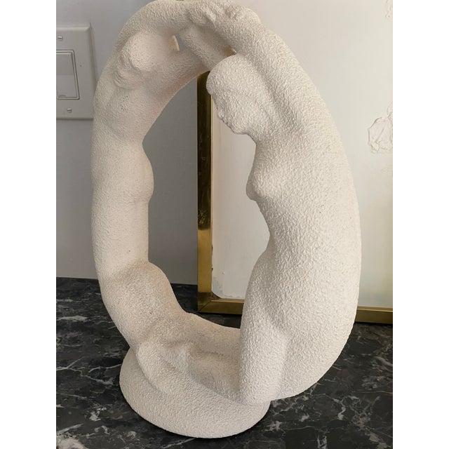 Large Organic Love Sculptural Plaster Art Object in the Style of Coral, White For Sale In Chicago - Image 6 of 7
