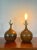 1950s Pair of Medium Brown Ceramic Bulb Table Lamps | by Lotte and Gunnar Bostlund For Sale - Image 5 of 11