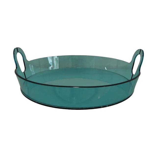 Blue Crystal Akasma Tray by Satyendra Pakhalé for RSVP For Sale - Image 6 of 8