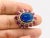 Bochic "Capri" Vintage Ruby, Tanzanite & Diamond Ring Set In 18K Gold & Silver For Sale - Image 16 of 18