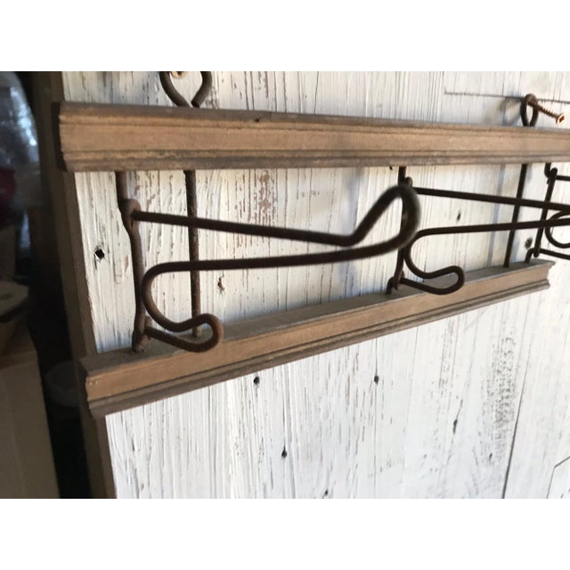 Antique Wood and Iron Rack For Sale - Image 6 of 8