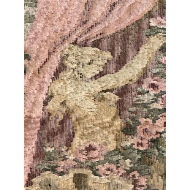 Mid-Century French Jacquard Tapestry with Embarkation for Cythera Motif in the style of Aubusson, 1950s For Sale - Image 13 of 18