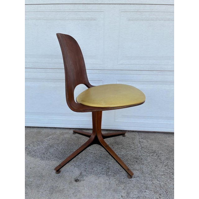 1950s Vintage Mid Century Plycraft Desk Chair by George Mulhauser For Sale - Image 5 of 9