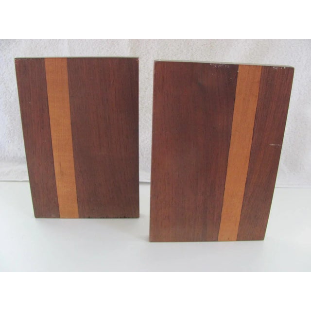 Mid Century Martz / Marshall Studio Style Mixed Woods Bookends - A Pair For Sale - Image 13 of 13