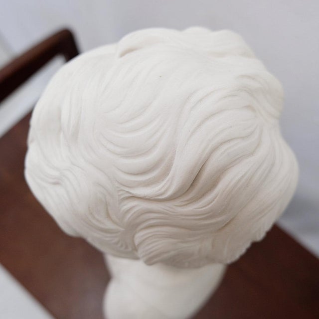 Cream Jean-Antoine Houdon, Bust of Alexandre Brongniart, 1970s, Porcelain & Alabaster For Sale - Image 8 of 18