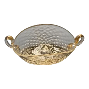 Ercole Barovier Murano Glass Small Bowl With Gold Flakes Circa 1930