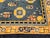 Vintage Art Deco Chinese Rug, Handwoven Wool Pile, Floral Design, Blue, 6' x 8' For Sale - Image 12 of 14