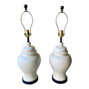 Vintage Chinoiserie Ginger Jar Table Lamps