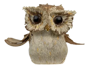Vintage Organic Woodbark Owl