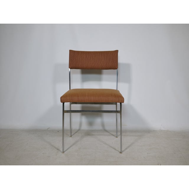 Mid-Century Chairs in Chrome and Fabric, 1970s, Set of 4 For Sale - Image 6 of 18