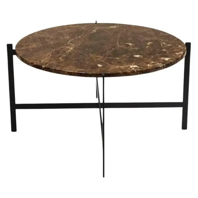Large Brown Emperador Marble Deck Table by OxDenmarq For Sale - Image 6 of 6