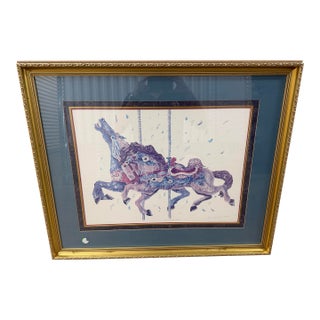 1984 Carousel Horses by Tim Boatright Artist Signed&numbered 15/500 For Sale