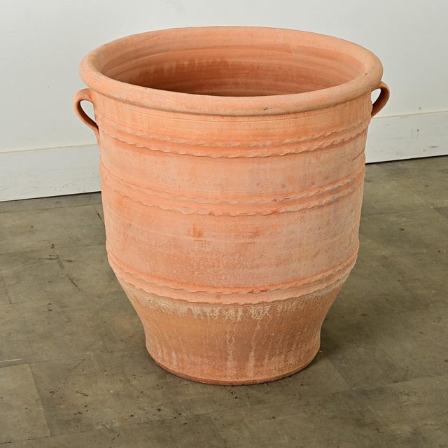 Mediterranean Greek Reproduction Terracotta Pot For Sale - Image 3 of 8