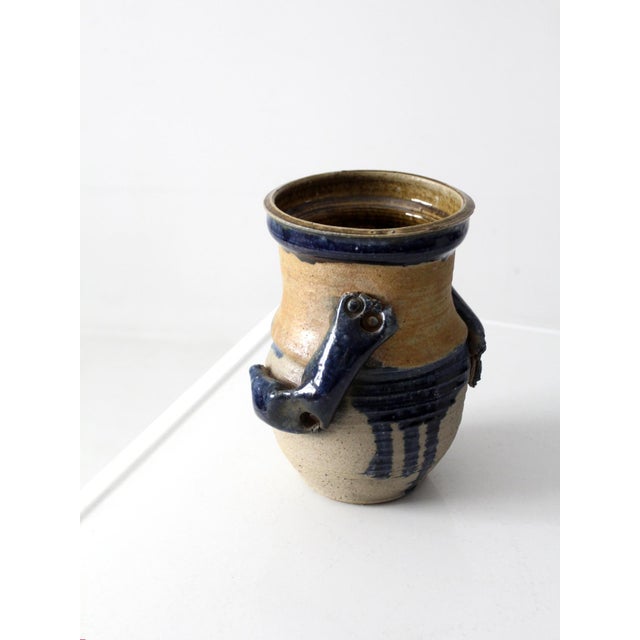Vintage Studio Pottery Vase For Sale - Image 9 of 12