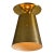 1940s Perforated Brass Conical Ceiling Lamp Attributed to Paavo Tynell For Sale