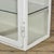 White Vintage Glass and Metal Display Cabinet, 1930 For Sale - Image 8 of 13