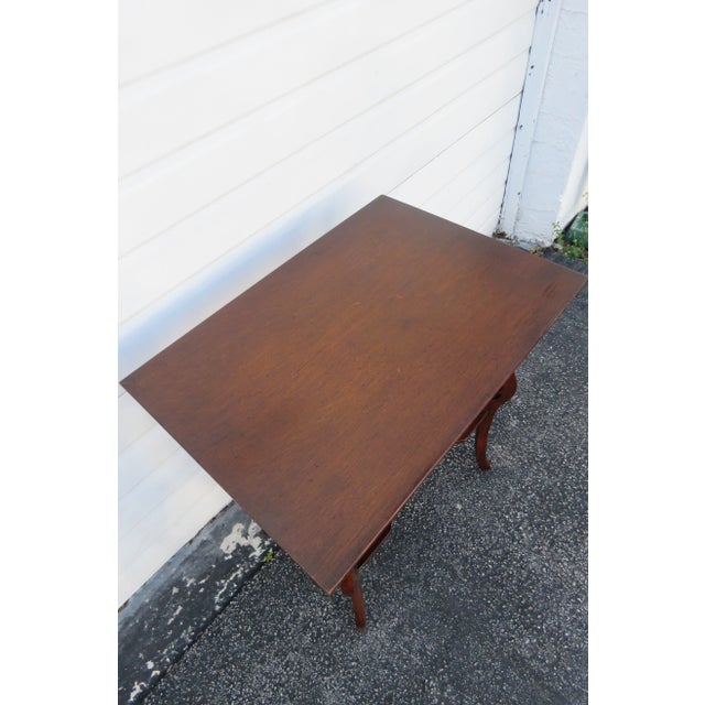 Early 1900s Victorian Oak Carved Side End Table For Sale - Image 12 of 13