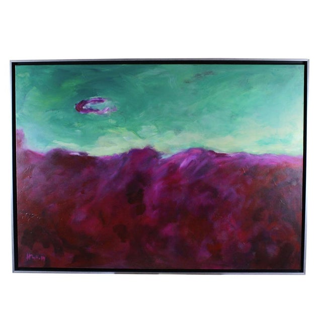 Hans-Henrik Husemann, Terra Magenta III, Acrylic on Canvas For Sale - Image 4 of 4