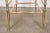 1960s Pair of 1960s Italian Brass Chiavari Side Chairs With Red Velvet Seats For Sale - Image 5 of 12