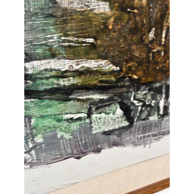 Mid-Century Modern Erik Emanuelsson, Komposition, 1964, Oil on Panel, Framed For Sale - Image 3 of 11