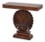 Edward Wormley for Dunbar Mahogany Shell Carved Table For Sale