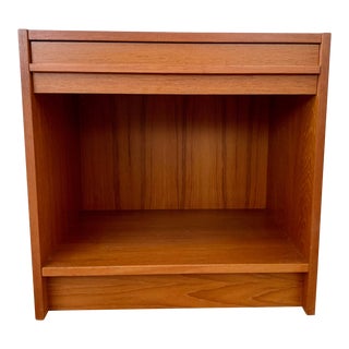 Mid 20th Century Vintage Danish Teak Nightstand For Sale