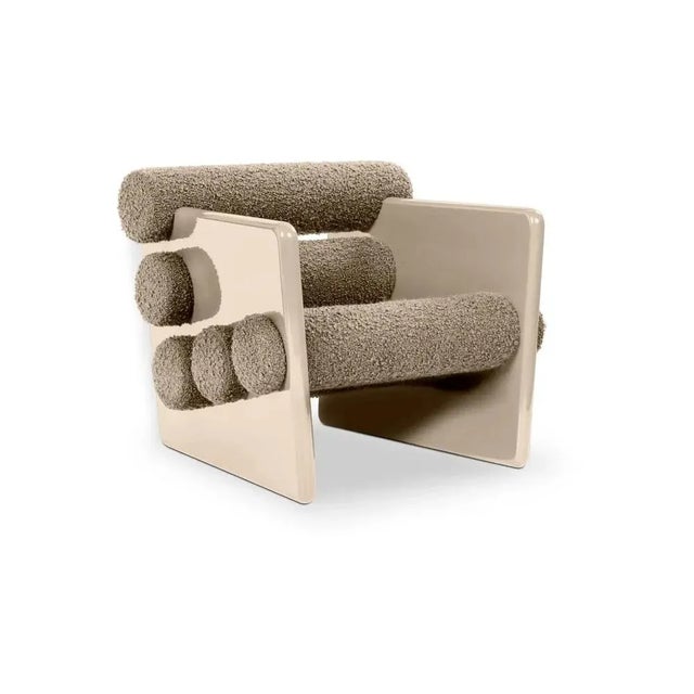 Textile Charles Cormo Natural Armchair by Royal Stranger For Sale - Image 7 of 7